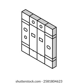 surge protector electrical engineer isometric icon vector. surge protector electrical engineer sign. isolated symbol illustration