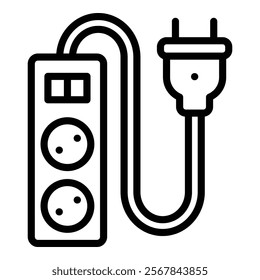 Surge Protector Icon Element For Design