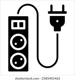 Surge Protector Icon Element For Design