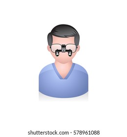Surgeon avatar icon in colors.