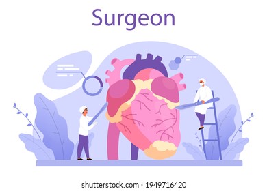 Surgeon concept. Doctor performing medical operations. Professional medical