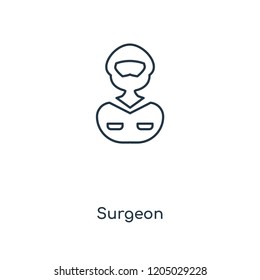 Surgeon concept line icon. Linear Surgeon concept outline symbol design. This simple element illustration can be used for web and mobile UI/UX.
