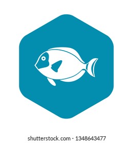 Surgeon fish icon in simple style isolated vector illustration