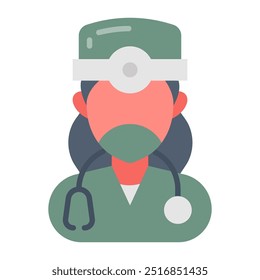 Surgeon Flat Icons, Vector illustration