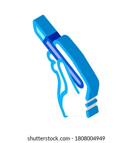 surgeon hand with scalpel icon vector. isometric surgeon hand with scalpel sign. color isolated symbol illustration