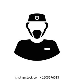 Surgeon Icon in Black color