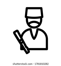 surgeon icon or logo isolated sign symbol vector illustration - high quality black style vector icons
