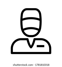 surgeon icon or logo isolated sign symbol vector illustration - high quality black style vector icons
