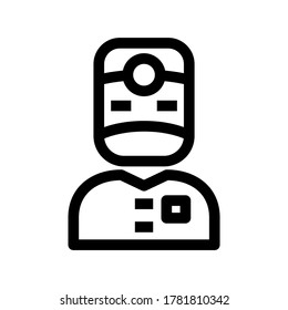 surgeon icon or logo isolated sign symbol vector illustration - high quality black style vector icons
