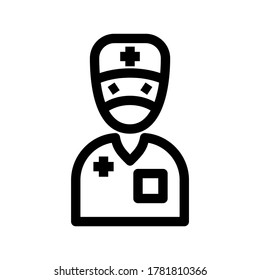 surgeon icon or logo isolated sign symbol vector illustration - high quality black style vector icons
