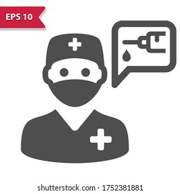 Surgeon Icon. Professional, pixel perfect icon, EPS 10 format.