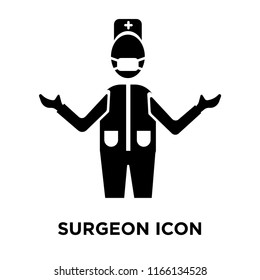 Surgeon icon vector isolated on white background, Surgeon transparent sign