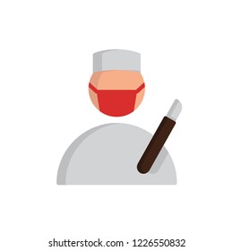 surgeon icon vector. job flat icon