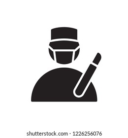 Surgeon Icon Vector. Job Glyph Icon