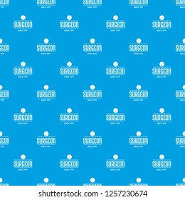 Surgeon pattern vector seamless blue repeat for any use Surgeon pattern vector seamless blue repeat for any use