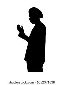 Surgeon silhouette vector