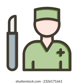 Surgeon Thick Line Filled Colors For Personal And Commercial Use.
