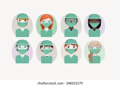 Surgeon vector illustration