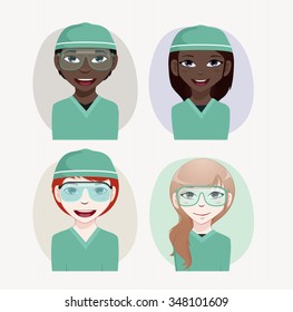 Surgeon vector illustration