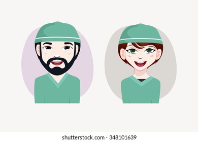 Surgeon vector illustration