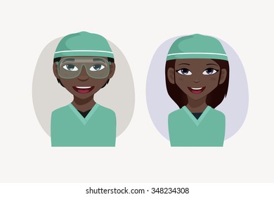 Surgeon vector illustration