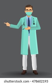 Surgeon, Vector illustration