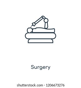 Surgery concept line icon. Linear Surgery concept outline symbol design. This simple element illustration can be used for web and mobile UI/UX.