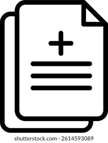 Surgery Consent Line Vector Icon Design