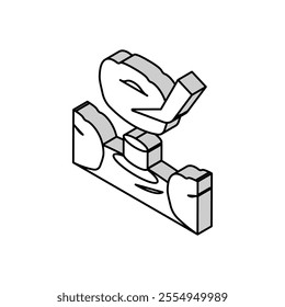 surgery dental isometric icon vector. surgery dental sign. isolated symbol illustration