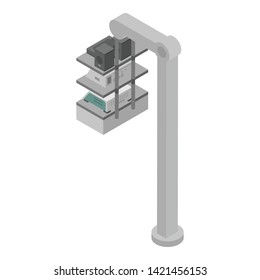 Surgery device stand icon. Isometric of surgery device stand vector icon for web design isolated on white background