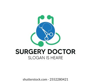 Logotipo moderno, simple y memorable del doctor de la cirugía
