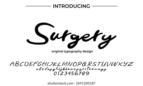 Surgery - Elegant Script Font for Smooth Handwritten Design and Creative Typography