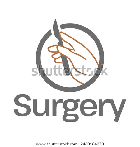 surgery flat minimalist modern logo