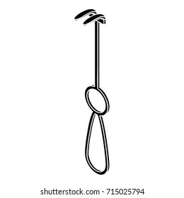 Surgery hook icon. Simple illustration of surgery hook vector icon for web design isolated on white background