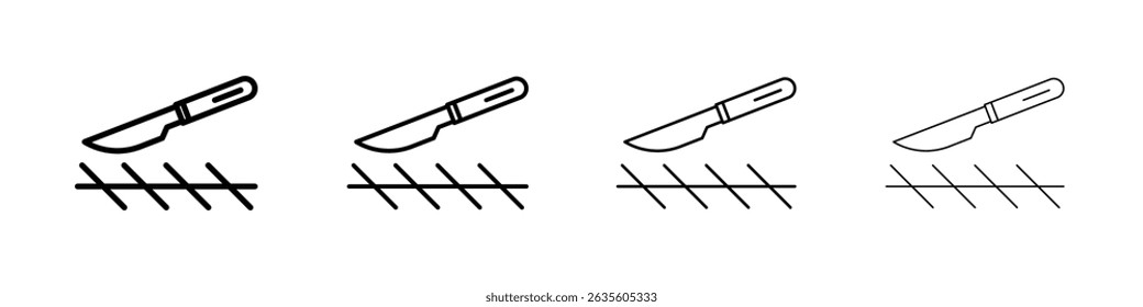 ícone de cirurgia Sinal de ilustração plana