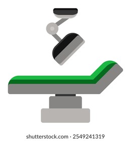 Ícone de cirurgia em estilo plano. Preenchimento de Cor
