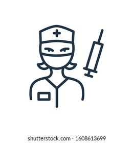 Surgery icon. Isolated medical operation and surgery icon line style. Premium quality vector symbol drawing concept for your logo web mobile app UI design.