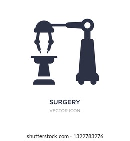 surgery icon on white background. Simple element illustration from Future technology concept. surgery sign icon symbol design.