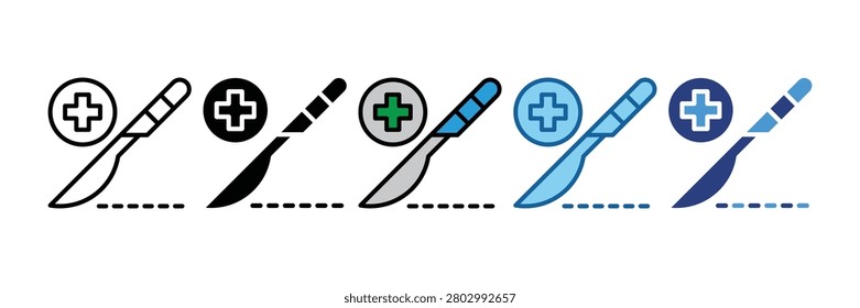 Surgery Icon Set Multiple Style Collection