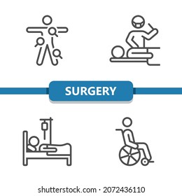 Surgery Icons. Professional, pixel perfect icons. EPS 10 format.