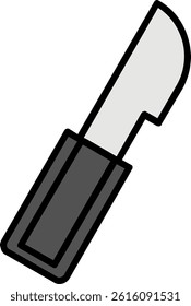 Surgery Knife Line Vector Icon Design