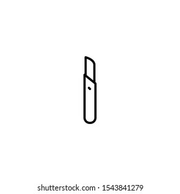 surgery knife, scalpel icon vector illustration