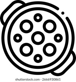 ícone da lâmpada de cirurgia. Design De Estilo Linear Fino Isolado Em Plano De Fundo Branco