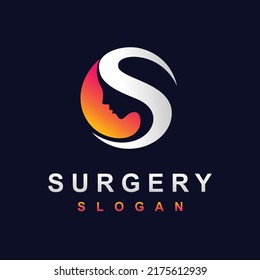 surgery logo with letter S concept