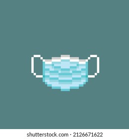 surgery mask in pixel style