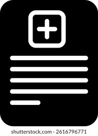 Surgery Outcome Glyph Vector Icon Design