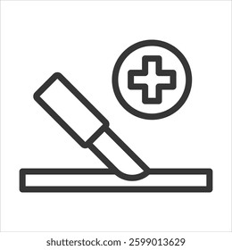 Surgery Outline Icon Vector Illustration