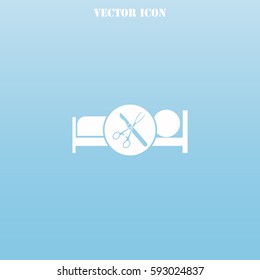 Surgery Patient. vector  icon.
