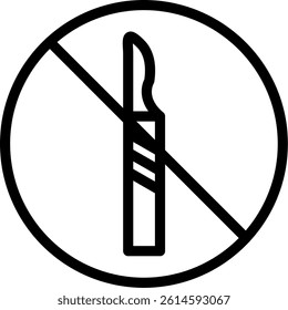 Surgery Procedure Line Vector Icon Design
