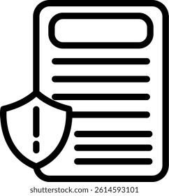 Surgery Report Line Vector Icon Design